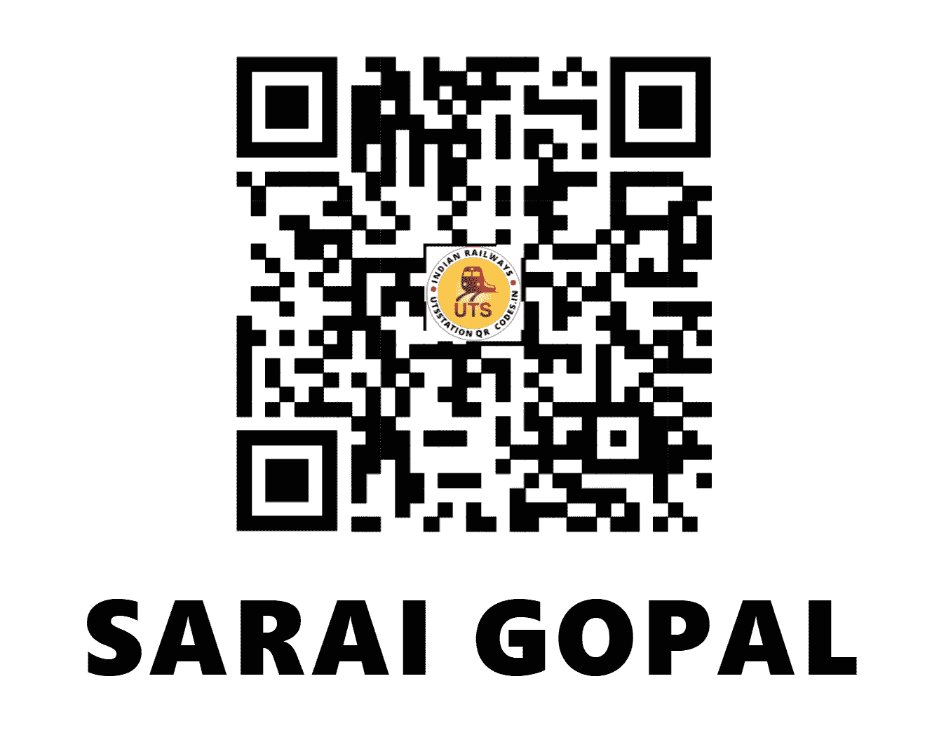 UTS QR Code for SARAI GOPAL - SPGL (NR - UTTAR PRADESH)
